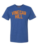 Blue Vinegar Hill T-shirt with Knicks Orange Letters