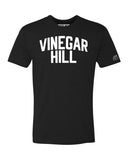 Black Vinegar Hill T-shirt with White Reflective Letters