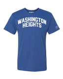 Blue Washington Heights T-shirt with White Reflective Letters