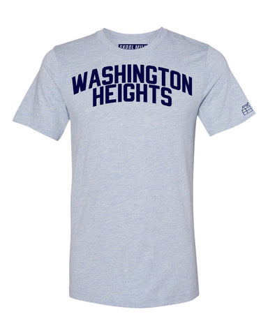Sky Blue Washington Heights T-shirt with Blue Letters