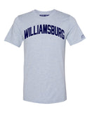 Sky Blue Williamsburg T-shirt with Blue Letters